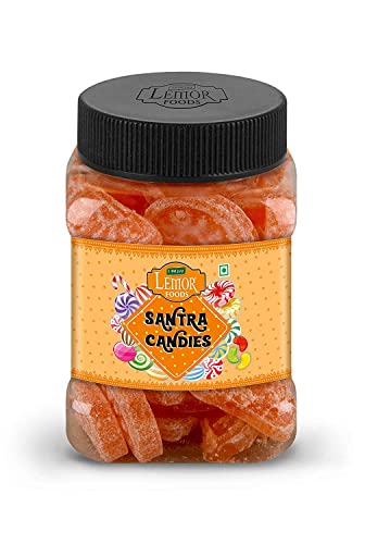 Lemor Orange Fruit Candy Sugar Candy Santra Goli Flavored Khatti Mithi Goli Sugar Boiled Candy for Kids and adults (165 gms)