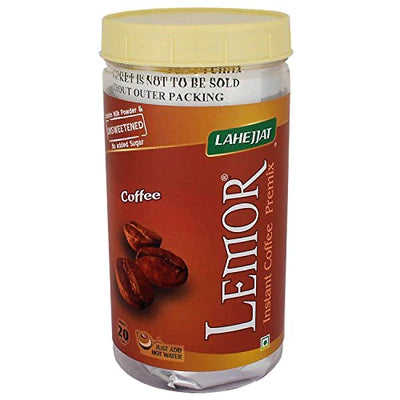 Lemor Instant Unsweetened Coffee Premix Jar - 250 GMS