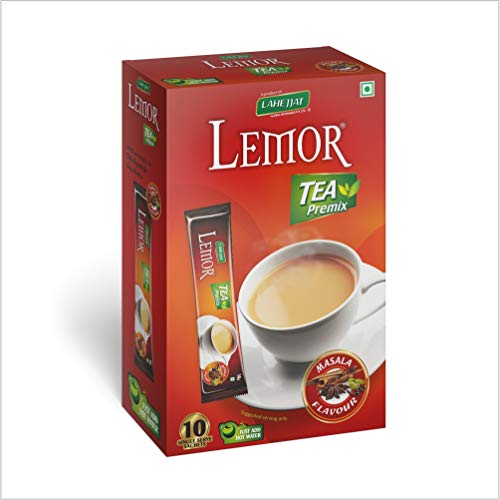 Lemor Masala Flavored Instant Tea (One Pack of 10 Sachets)