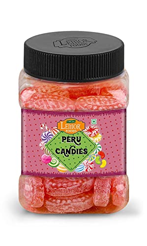Lemor Guava Fruit Candy Sugar Candy Peru Flavored Khatti Mithi Goli Sugar Boiled Candy for Kids and adults (165 gms)